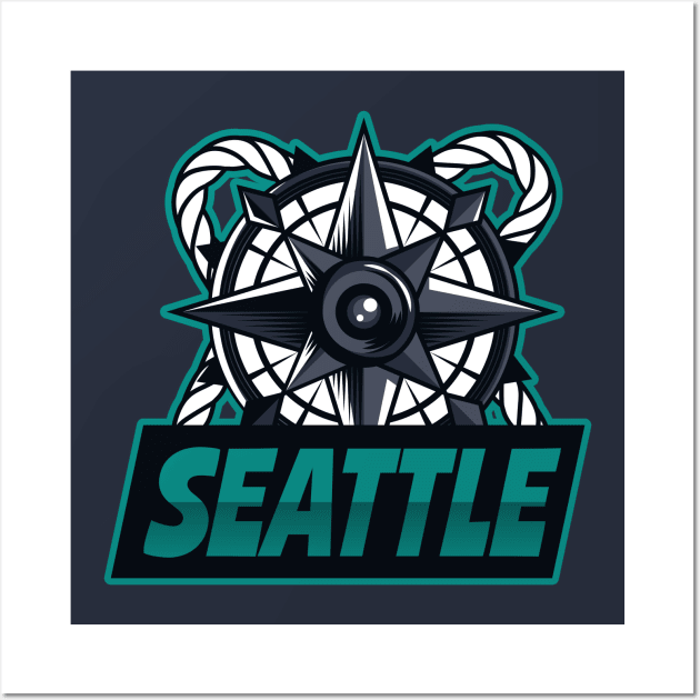 Seattle Mariners Wall Art by BVHstudio